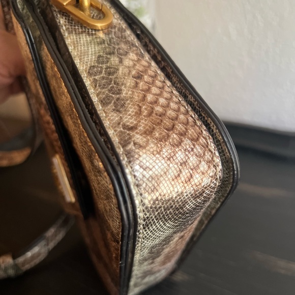 #30 Guess Metallic Python Mini Satchel - Picture 7 of 8
